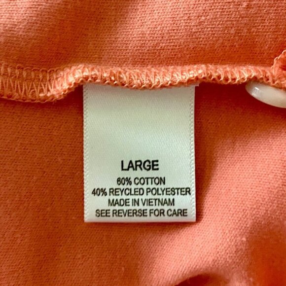 Tackle & Tides Orange Short Sleeve Polo Shirt Men's Large - Picture 9 of 10